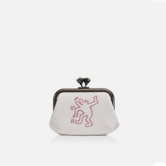 Coach 1941 X Keith Haring Dancing Dog Glitter Motif Coin Pouch - Picture 1 of 6